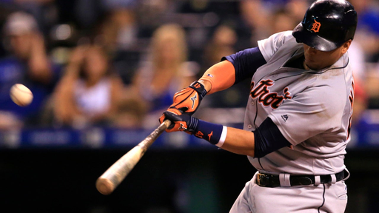 Victor Martinez hits 3 homers as Tigers pound Royals 10-4